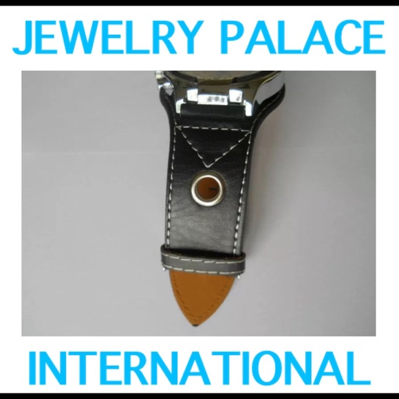 🆕Black/Brown Band Quartz Leather Men Wrist Watch - Picture 7 of 7